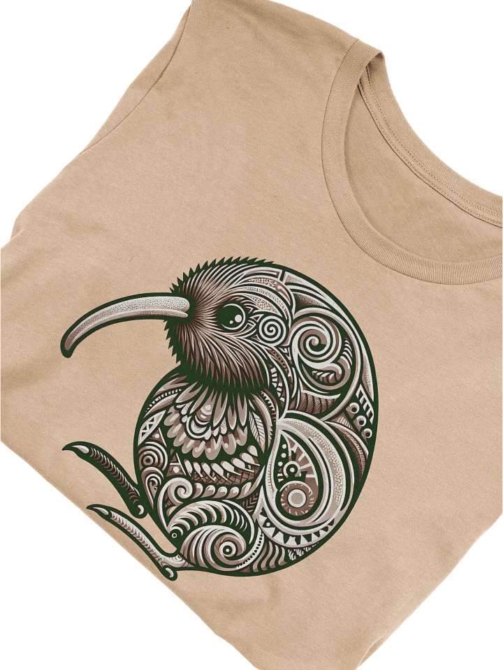Kiwi bird shirt, tribal Kiwi bird tee, Maori style shirt, New Zealand product image (12)