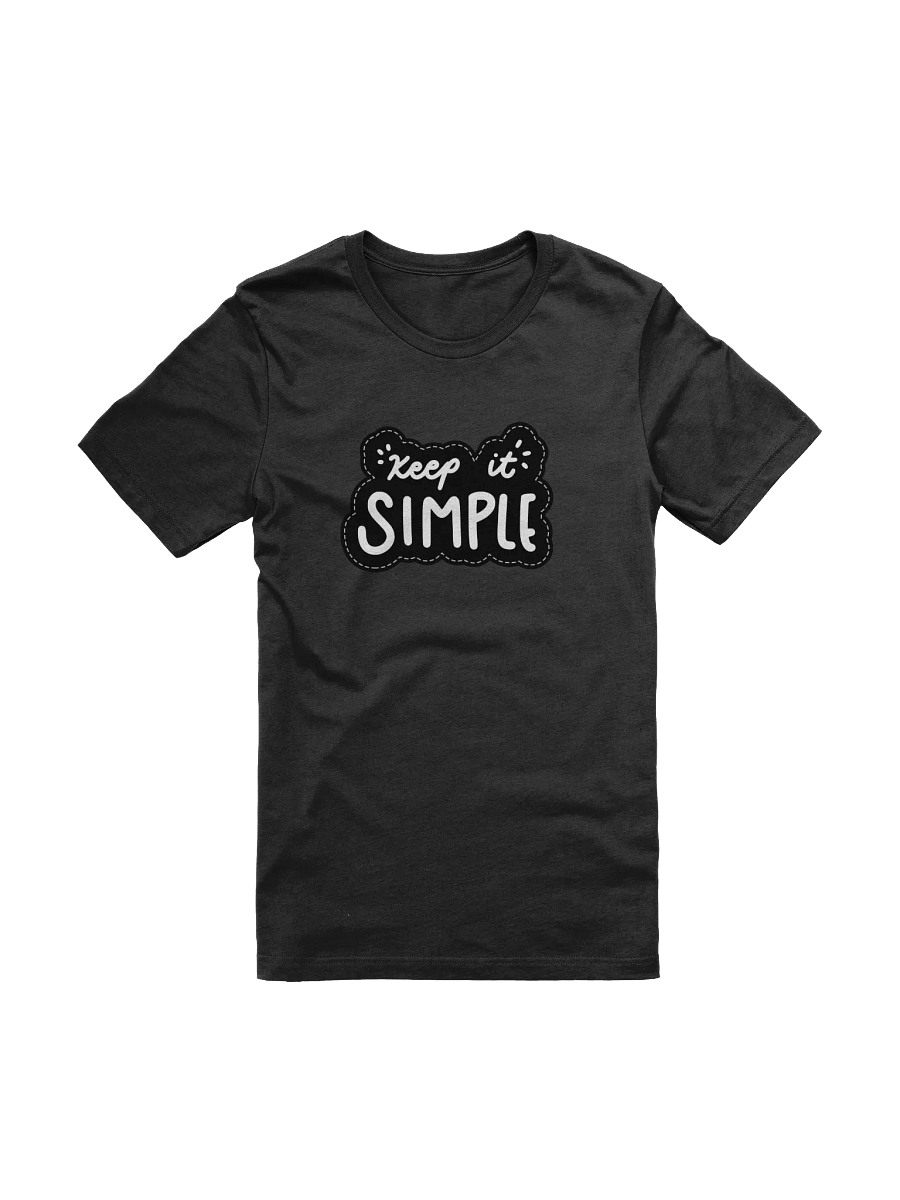 Keep It Simple Black Unisex T-Shirt product image (11)