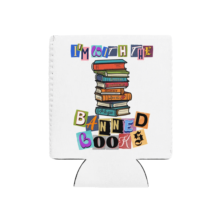 Im With The Banned Books Can Cooler product image (1)