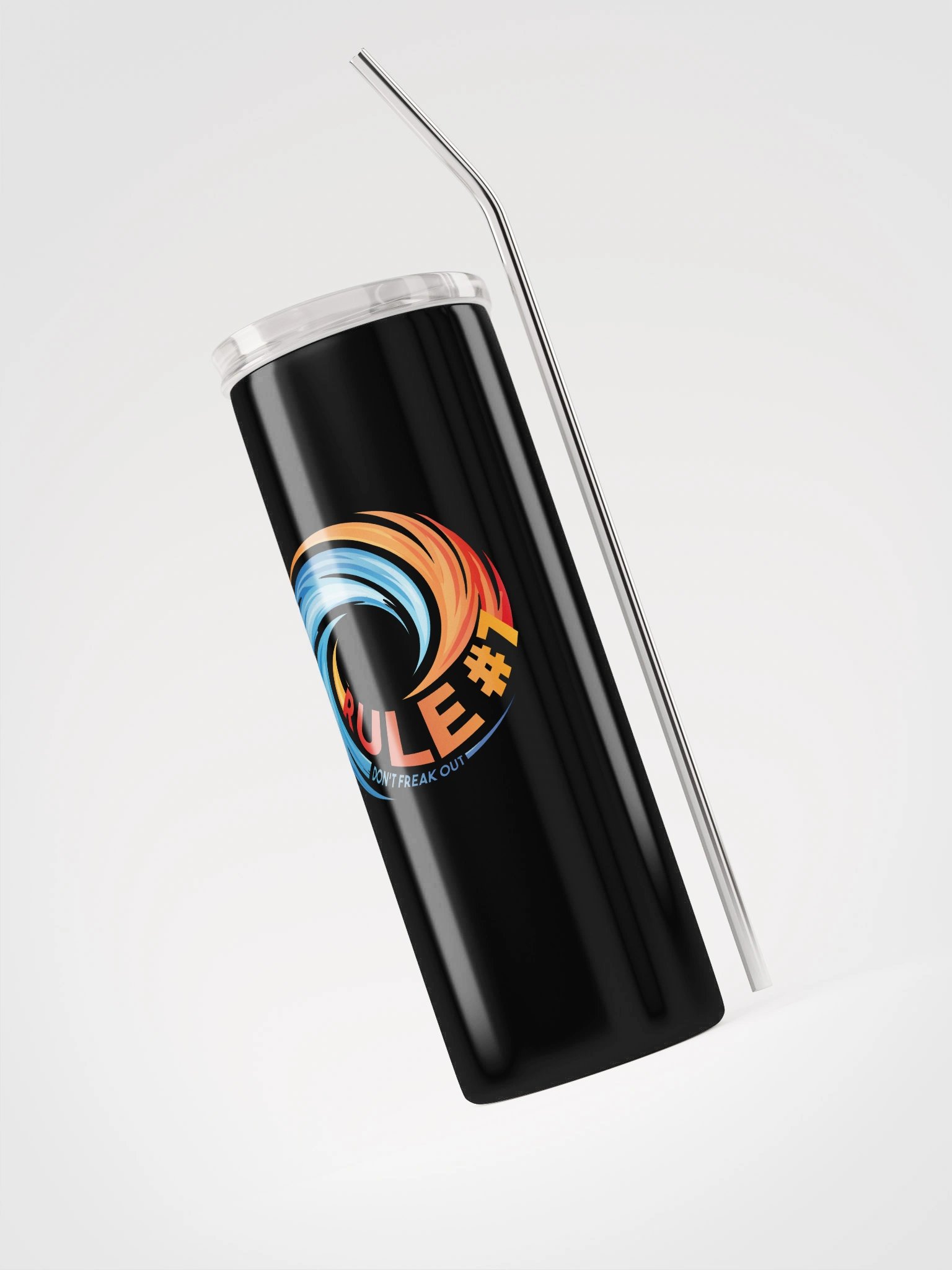 Rule # 7 Stainless Steel Tumbler Blue and Orange product image (6)