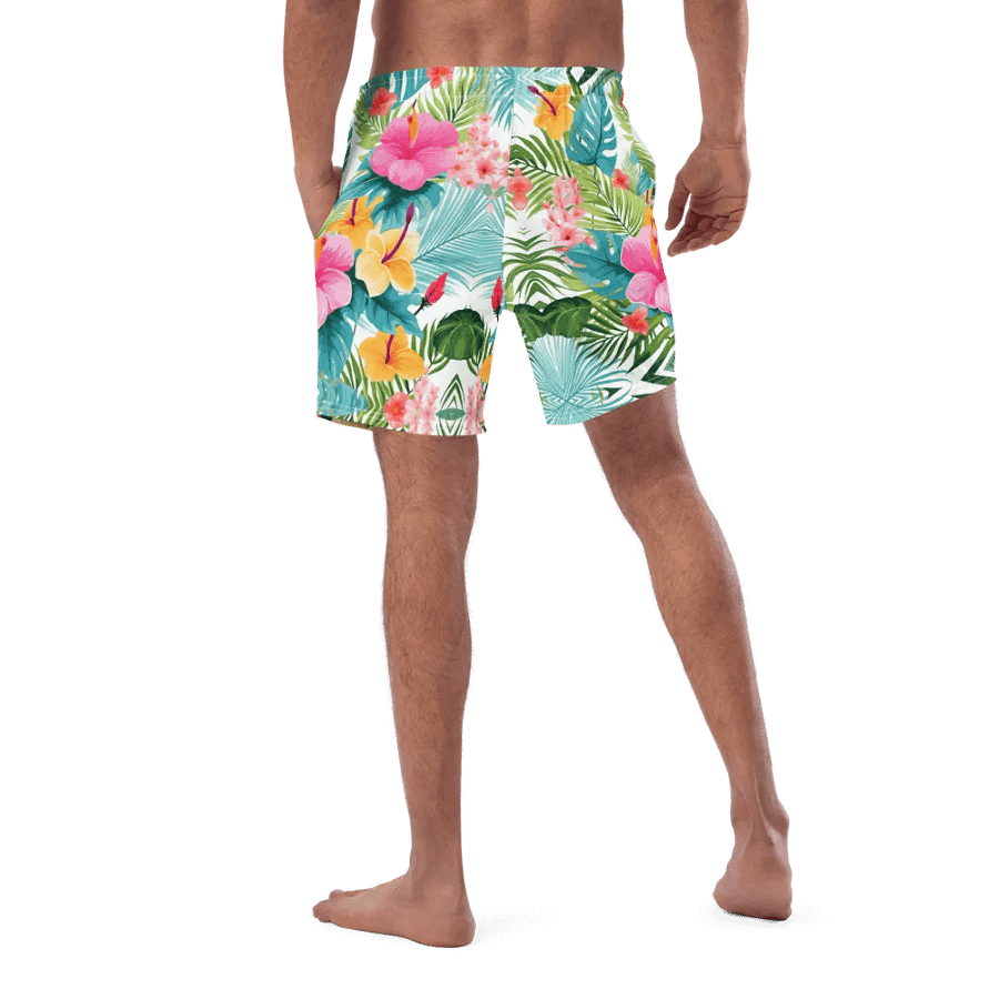 Men’s Swim Trunks – Tropical Bloom product image (5)