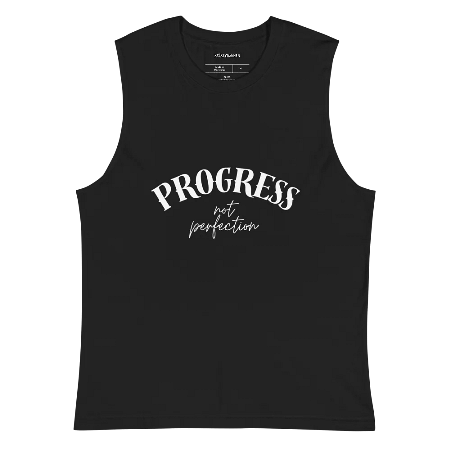 Bella+Canvas Muscle Tank ⚫️ Progress, not perfection product image (2)