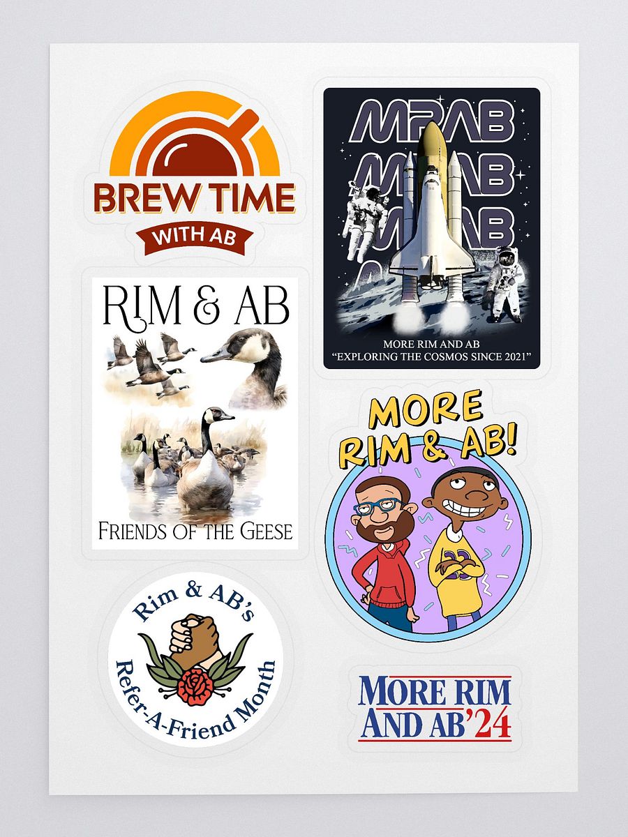 More Rim and AB! Sticker Sheet product image (3)