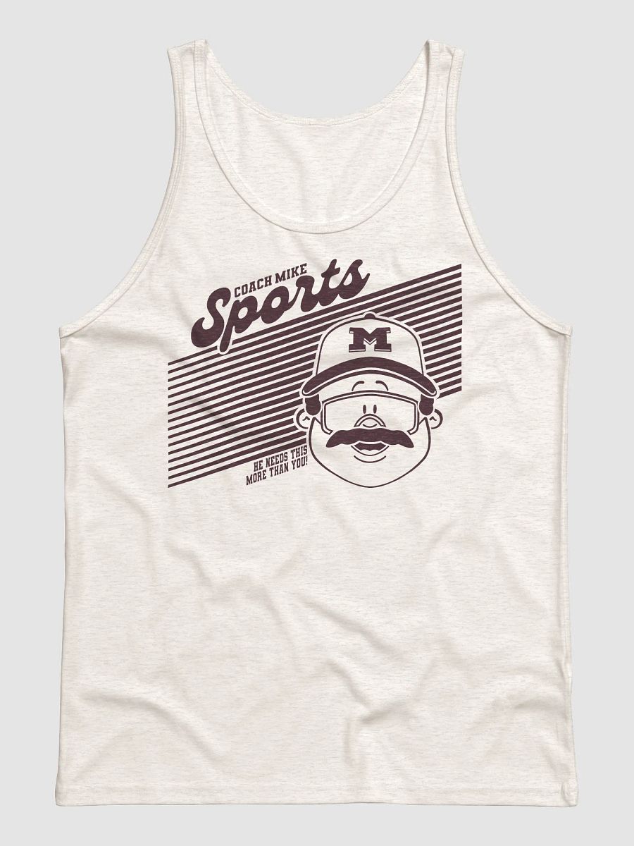 Coach Mike Sports Tank - Cream/Maroon product image (1)