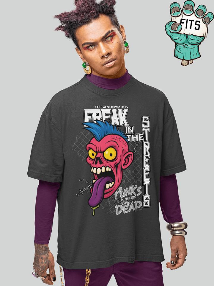 Streetwear Graphic Tee - Punk Head by Freak in the Streets product image (2)