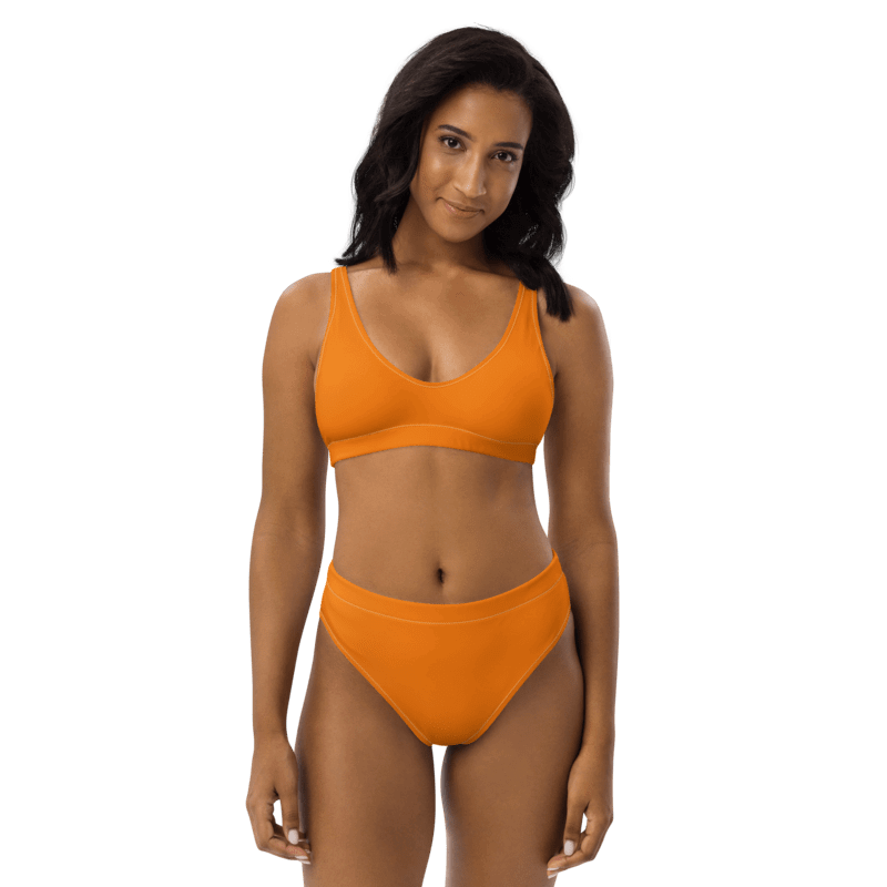 Plaincolor Orange Bikini Set product image (1)