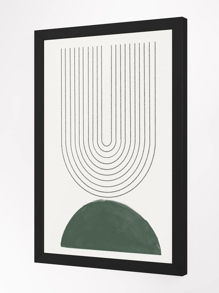 Curved Lines Matte Poster | Modern Abstract Wall Art product image (3)
