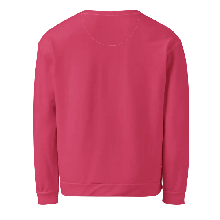 Plain Ruby Red True Summer Unisex Recycled Polyester Heavyweight Premium Sweatshirt by Treasure Pie product image (2)