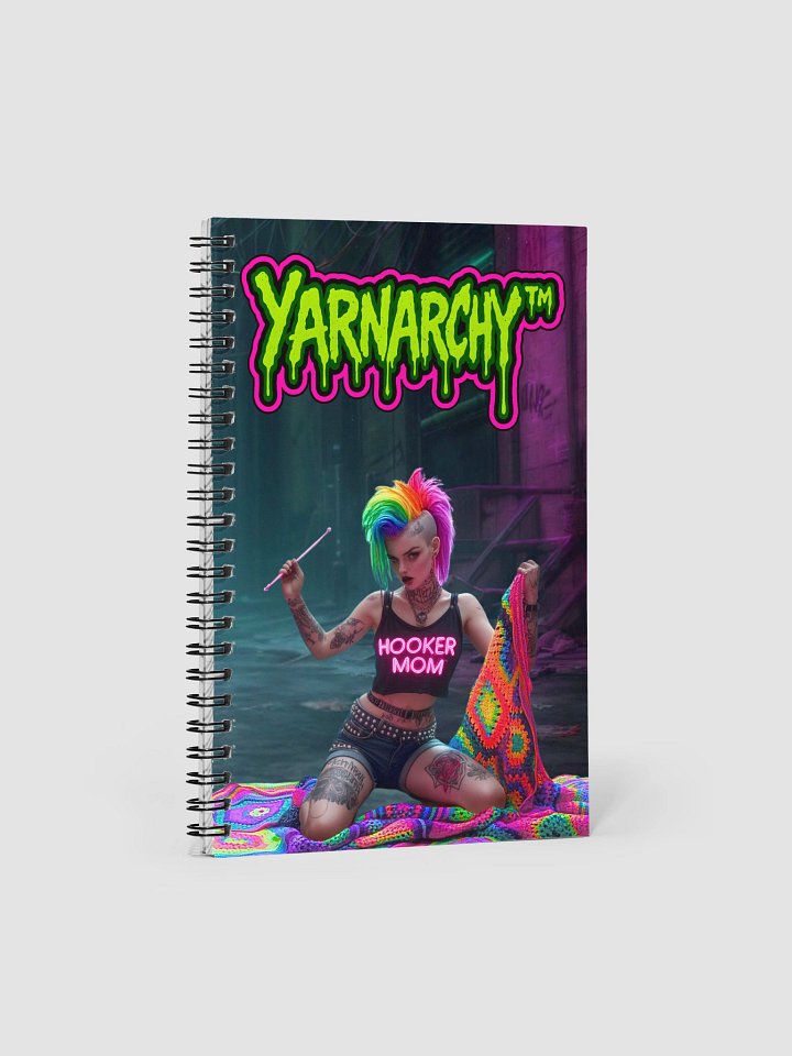 Yarnarchy™ Notebook – Stitch. Scream. Repeat. product image (1)