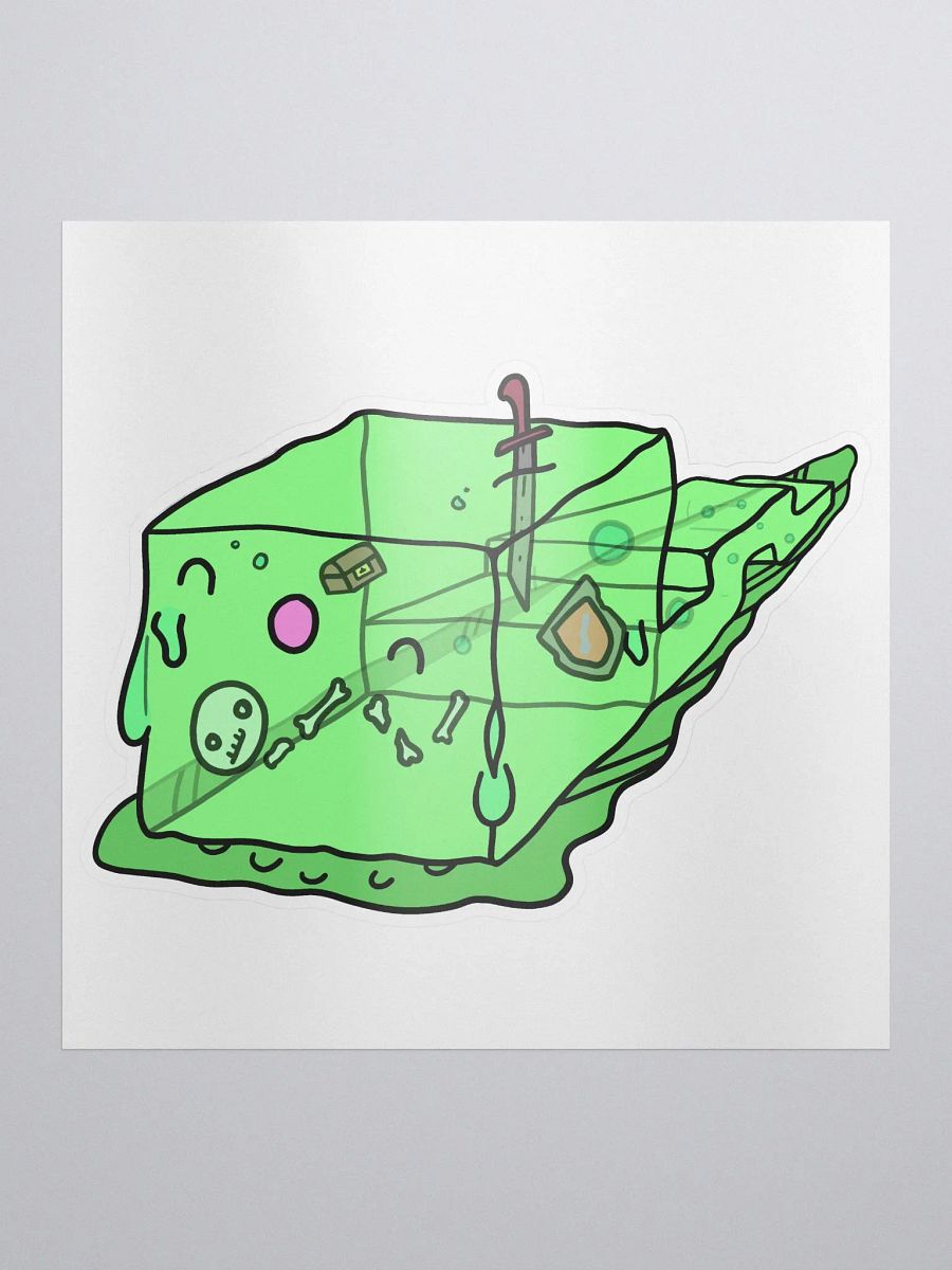 RPG Worm - Gelatinous Slime - Kiss Cut Sticker product image (1)