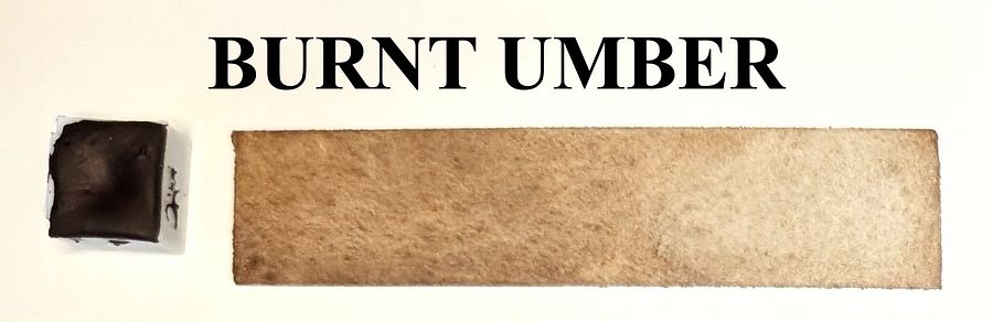 Burnt Umber Water Color Paint Half Pan product image (1)