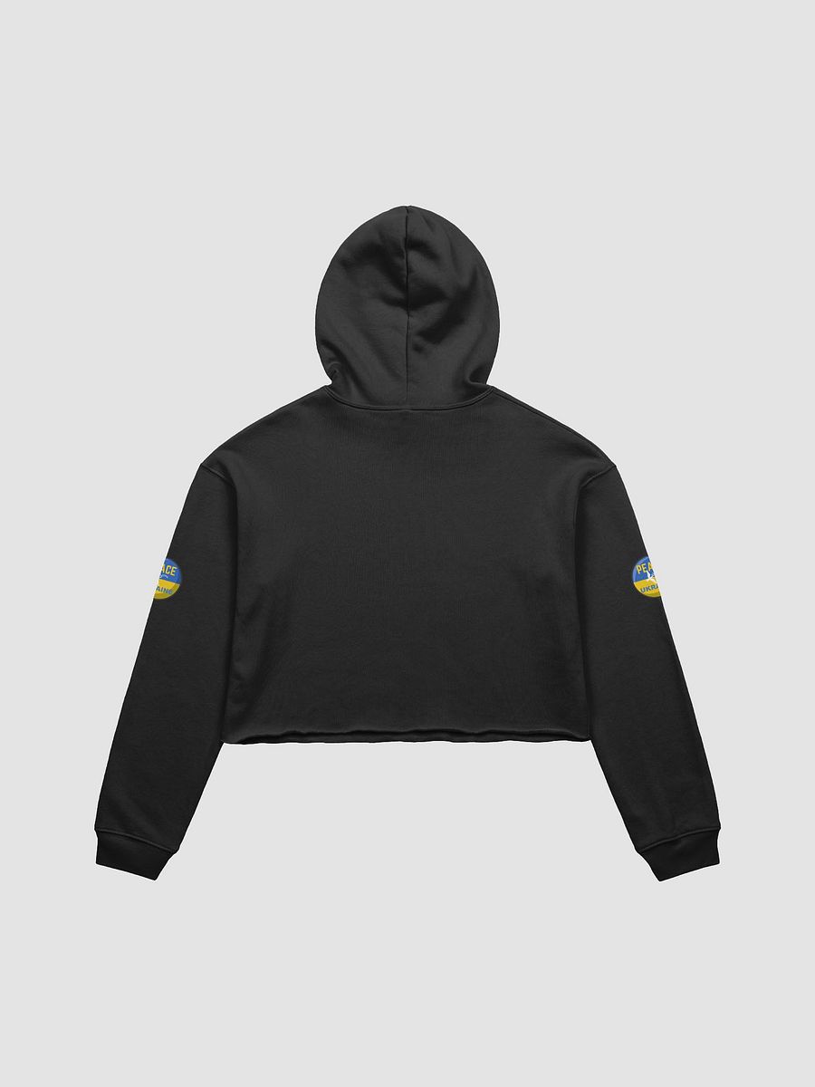 Ukrainian Peace Emblem Crop Hoodie product image (2)