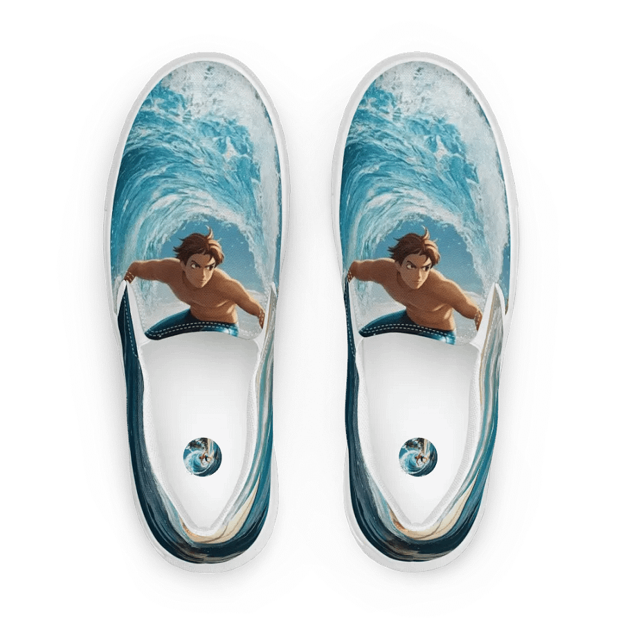Riding the Wave Women's Canvas Slip-Ons product image (1)