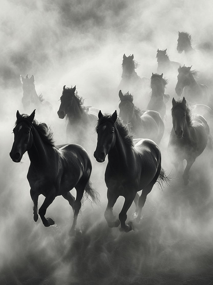 Misty Equine Elegance Framed Poster product image (1)