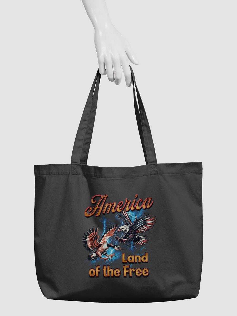 America Land Of The Free Patriotic Freedom Birds Tote Bag product image (3)