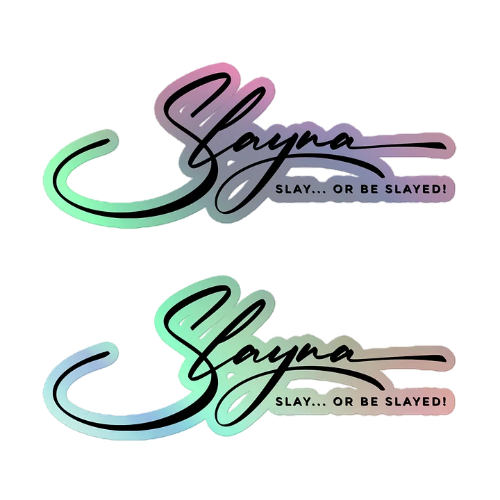 (2) SLAYNA Holographic Signature Stickers product image (1)