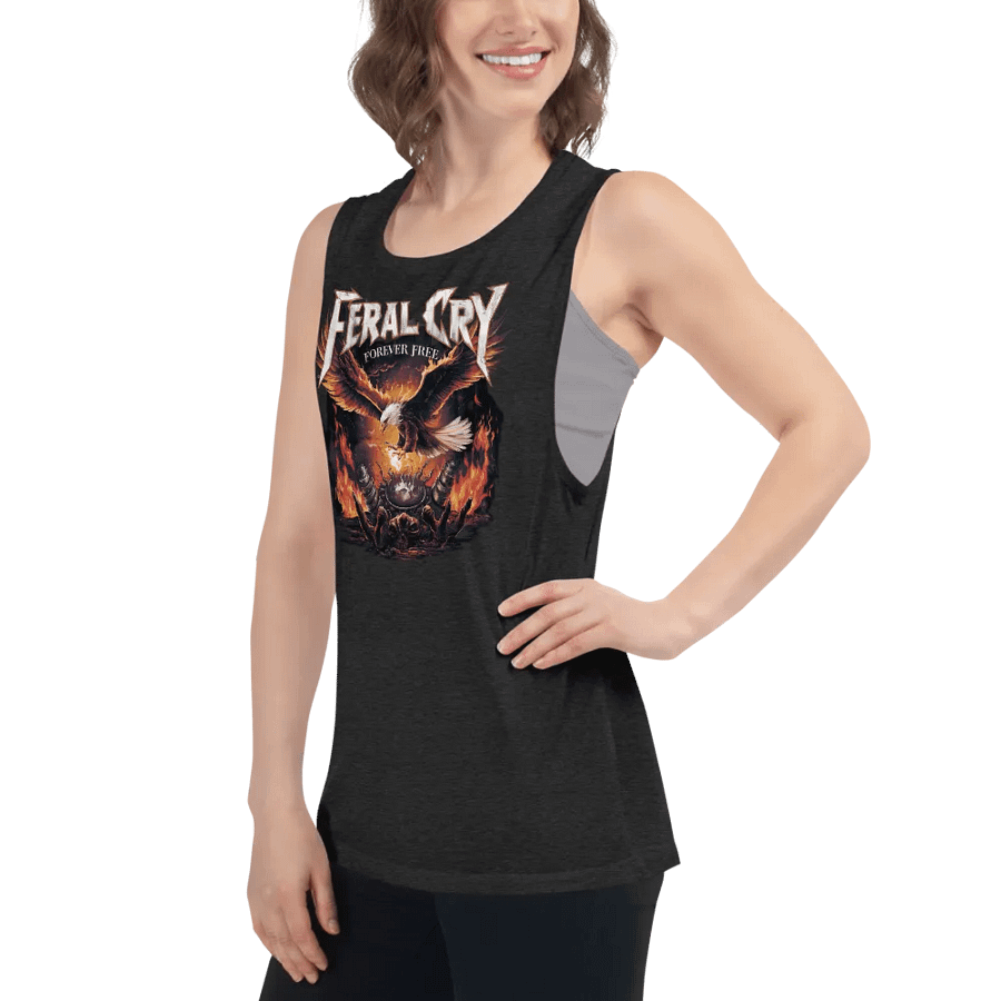 Feral Cry Forever Free Eagle Women's Tank product image (6)
