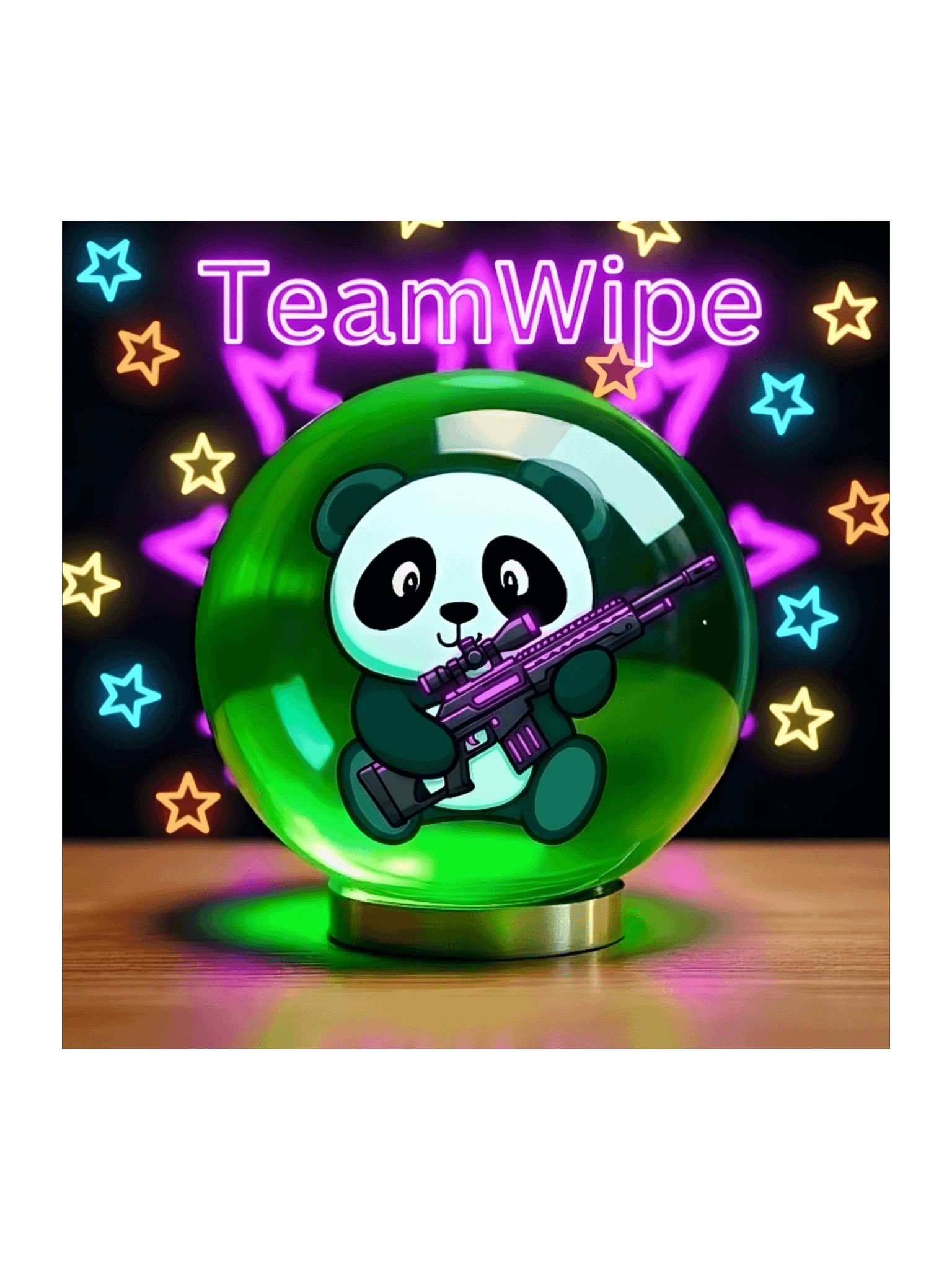 Neon Panda TeamWipe Stickers product image (4)