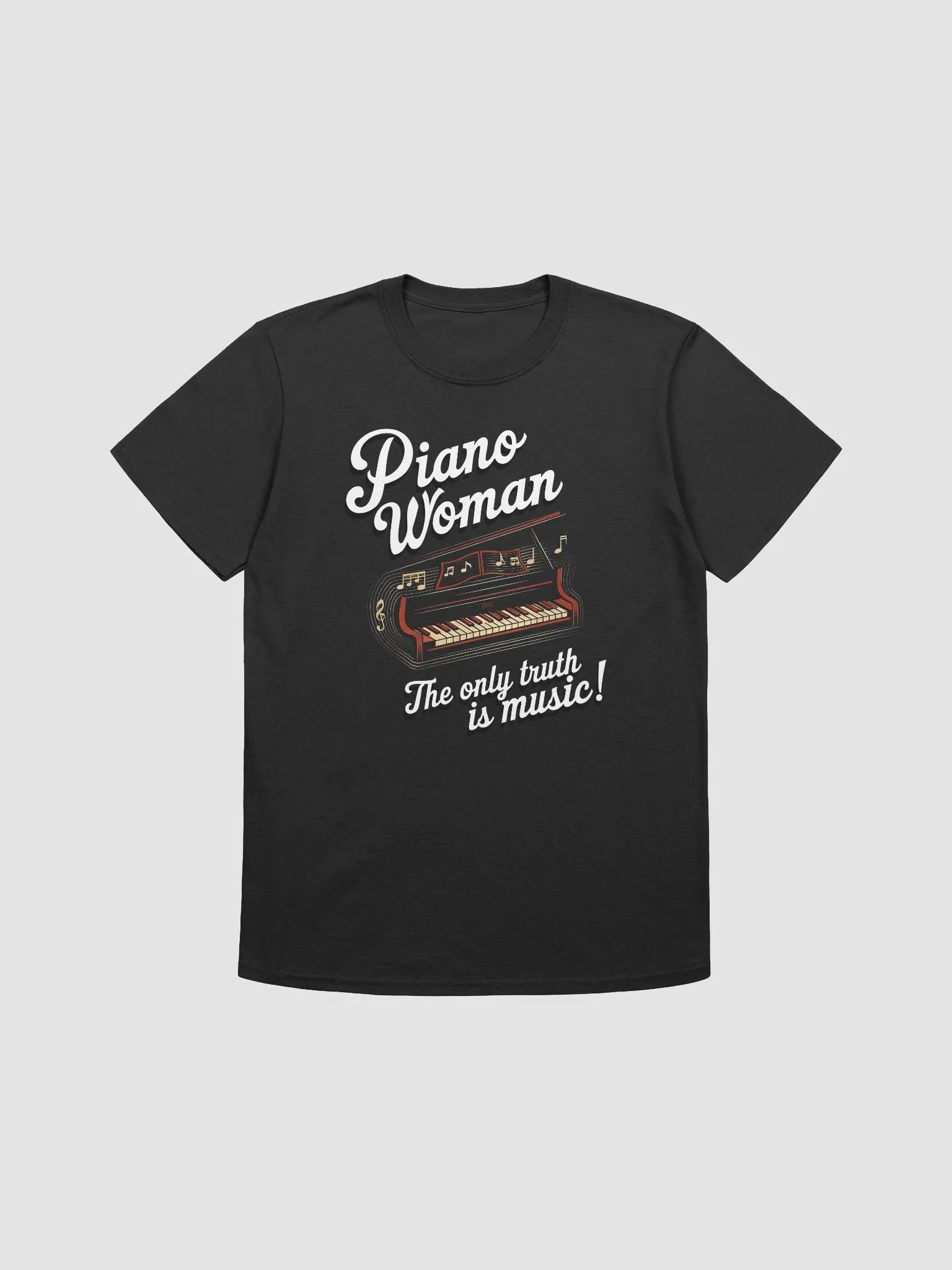 Fun Piano Woman Art Music T-Shirt product image (2)