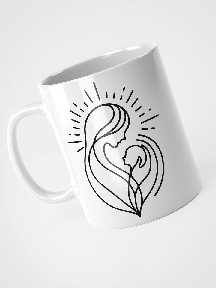 Mother and Baby Line Art Ceramic Mug product image (1)