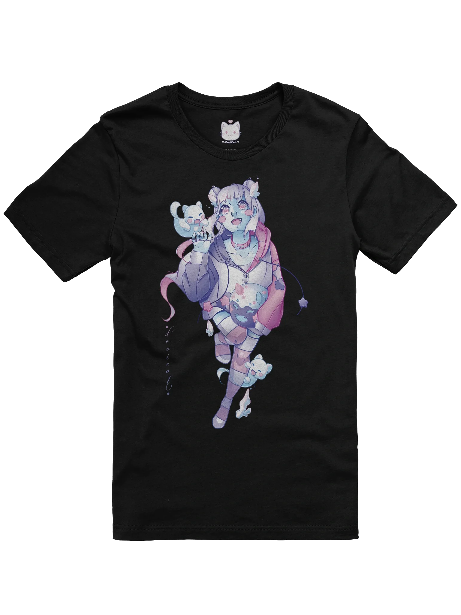 T-Shirt • CandiCat Ghost Girl & Ghost Cats • 2025 product image (3)