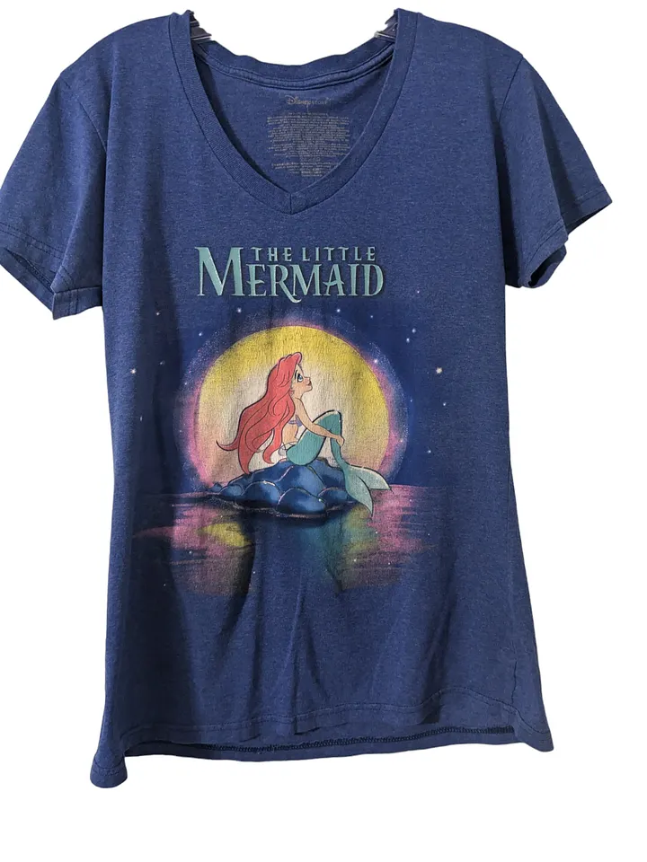 L The Little Mermaid Blue V-Neck Tee product image (1)