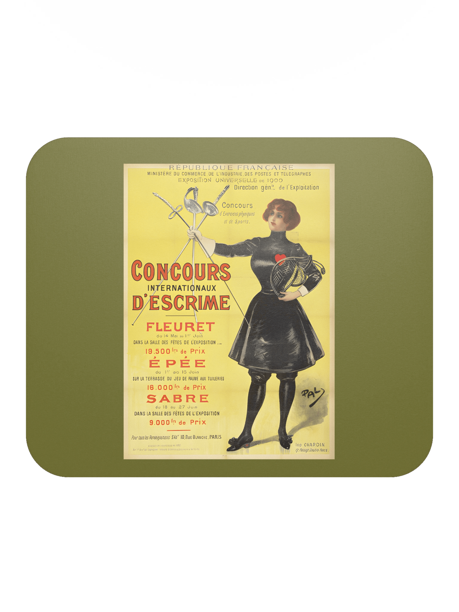 Paris Exposition 1900 Mouse Pad product image (2)
