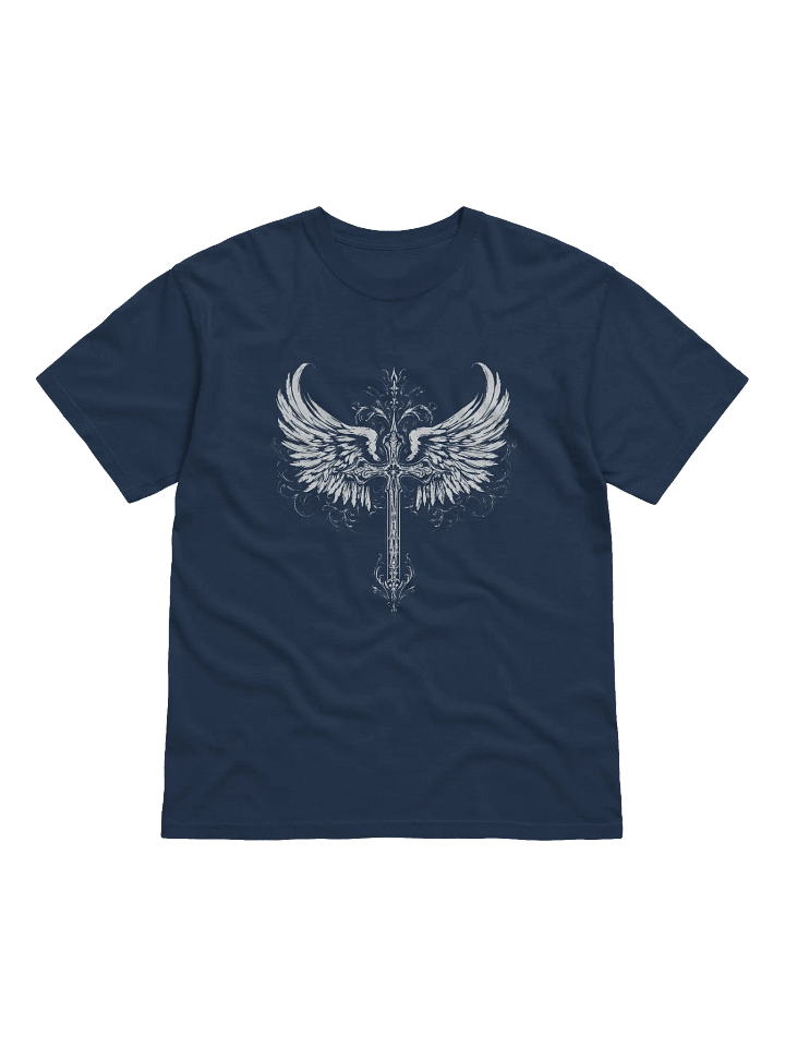 Sword and Wings T-Shirt, Fantasy Art Tee, Mythical Design Shirt product image (1)