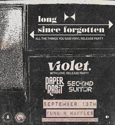 @longsinceforgottenband are coming back for a show in September. Come on out and let’s celebrate!