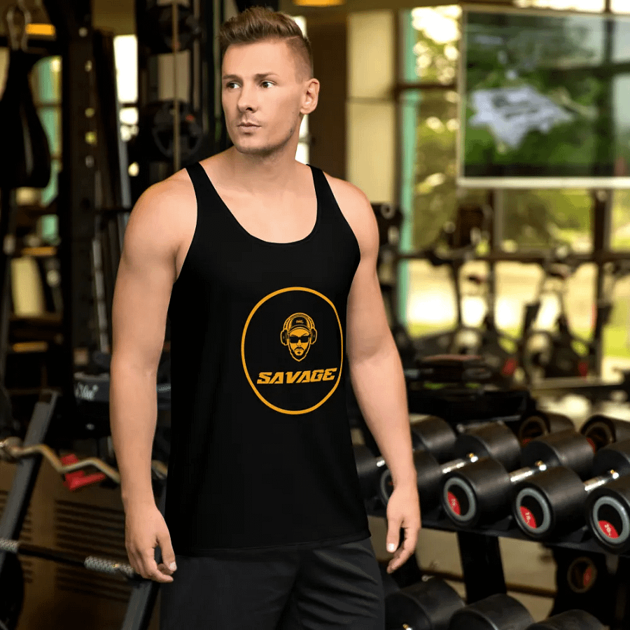 Savage Tank Tee (Gold) product image (4)