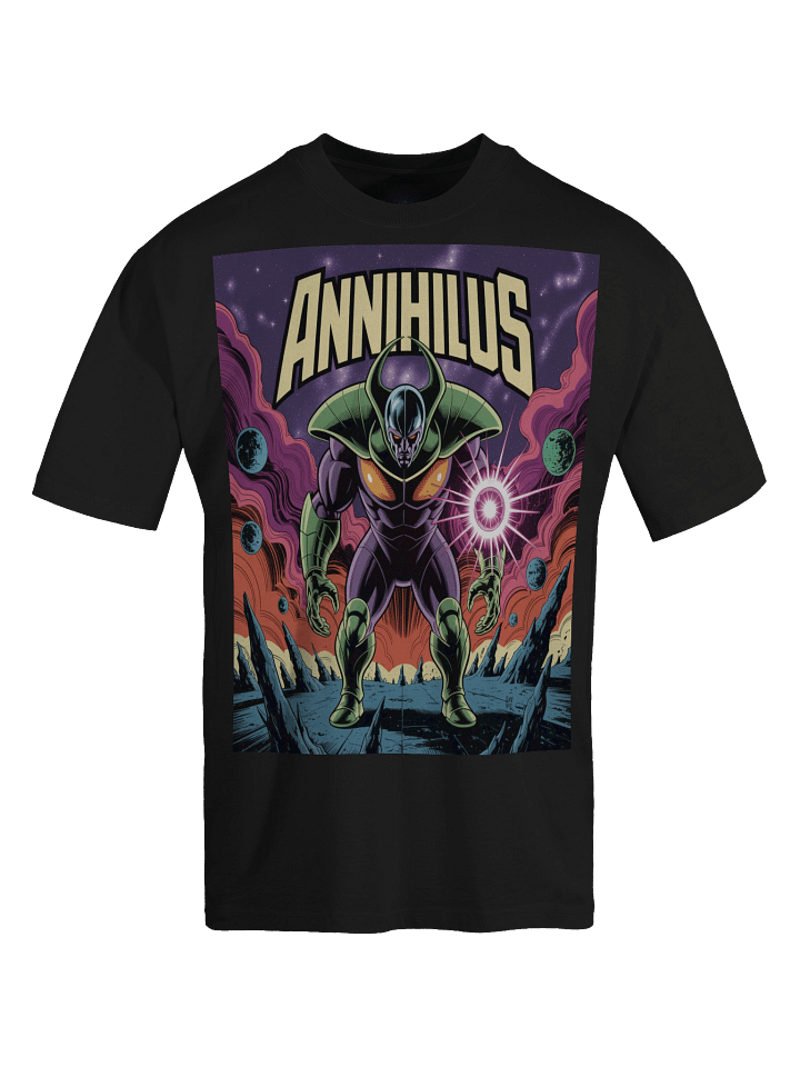 Annihilus Eclipse: Negative Zone Conquest Oversized Faded T-Shirt product image (1)