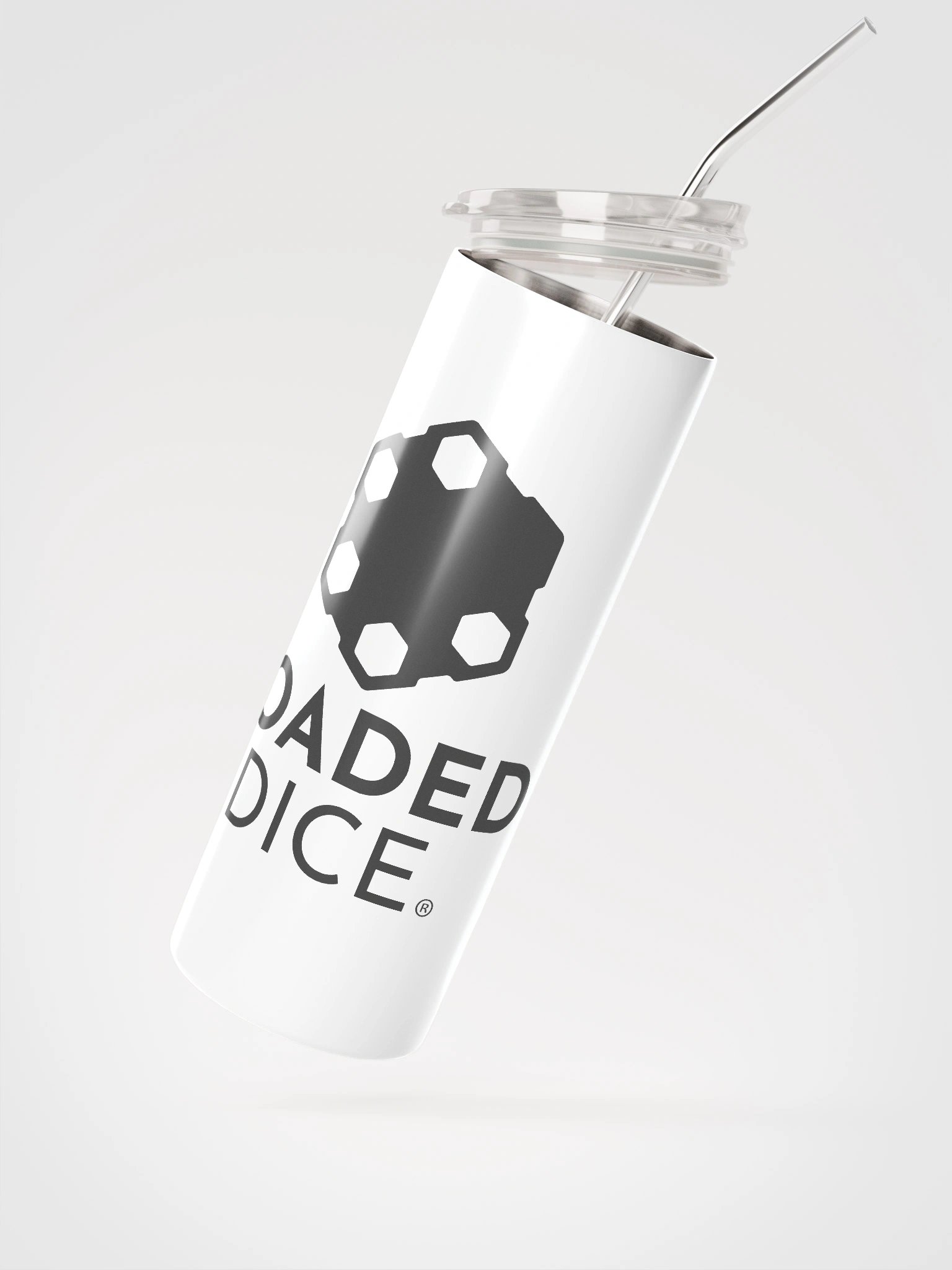 Loaded Dice Stainless Steel Tumbler White product image (2)