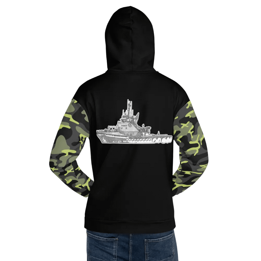 Camouflage & Black Foss tug Sketch Hoodie product image (9)