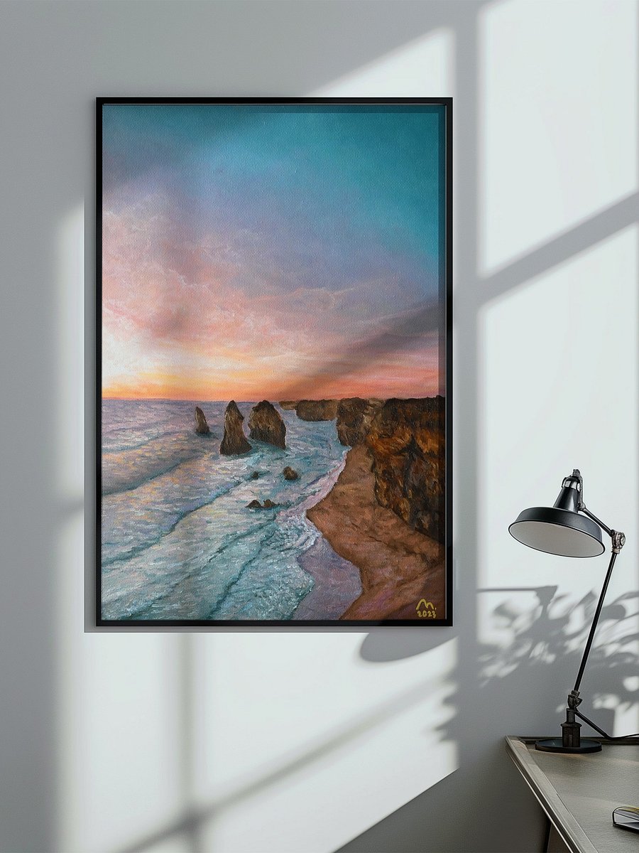 Midnight Sunset at the Twelve Apostles Art Print product image (5)