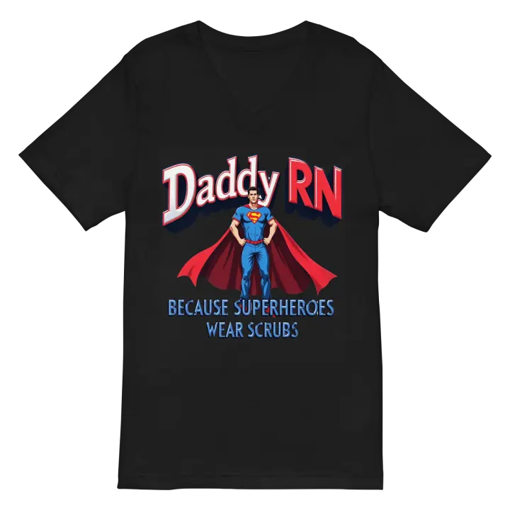 Daddy RN Superhero Tribute v-neck Tee product image (2)