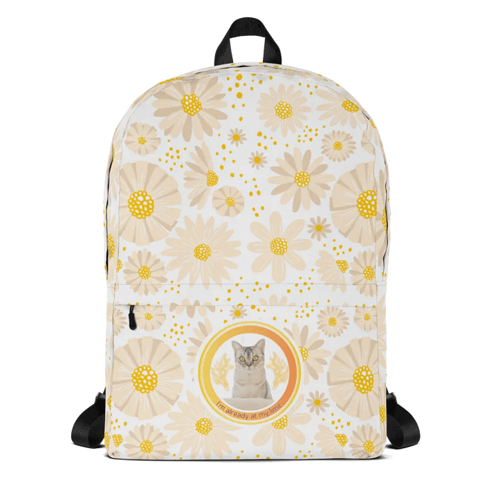 KC, At My Limit (kitty), Flowery Backpack product image (1)