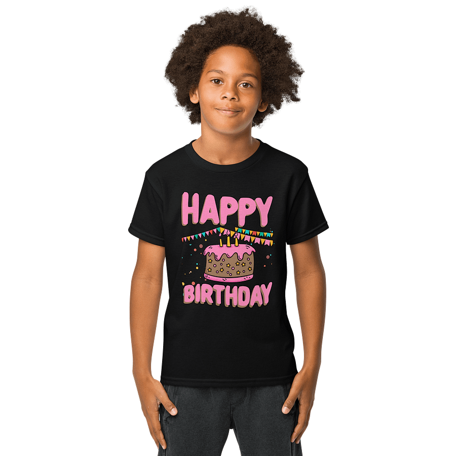 Happy Birthday (Chocolate Cake) Kids T-Shirt product image (1)
