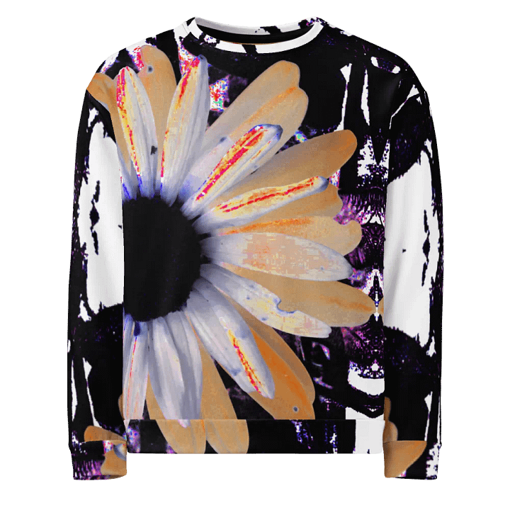 Abstract Neon Daises Unisex Sweatshirt product image (1)