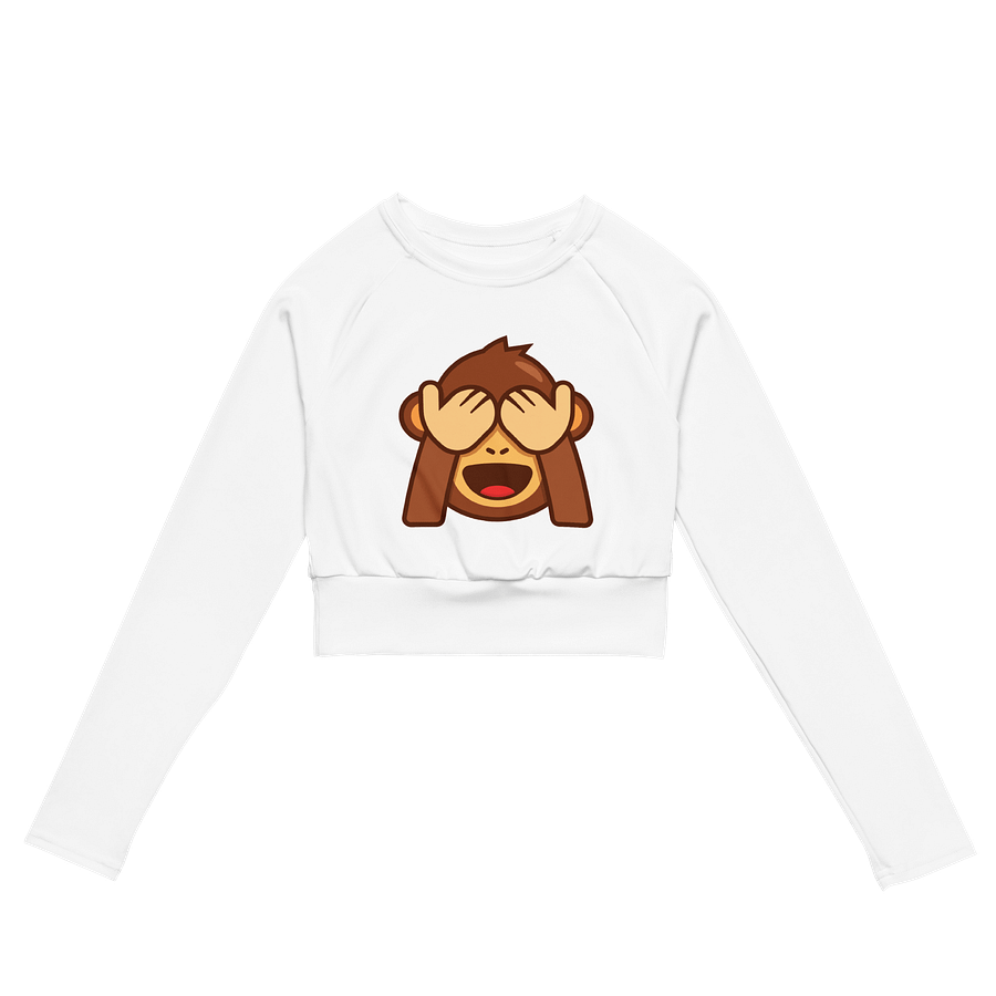 See No Evil Monkey All-Over Print Crop Top product image (2)