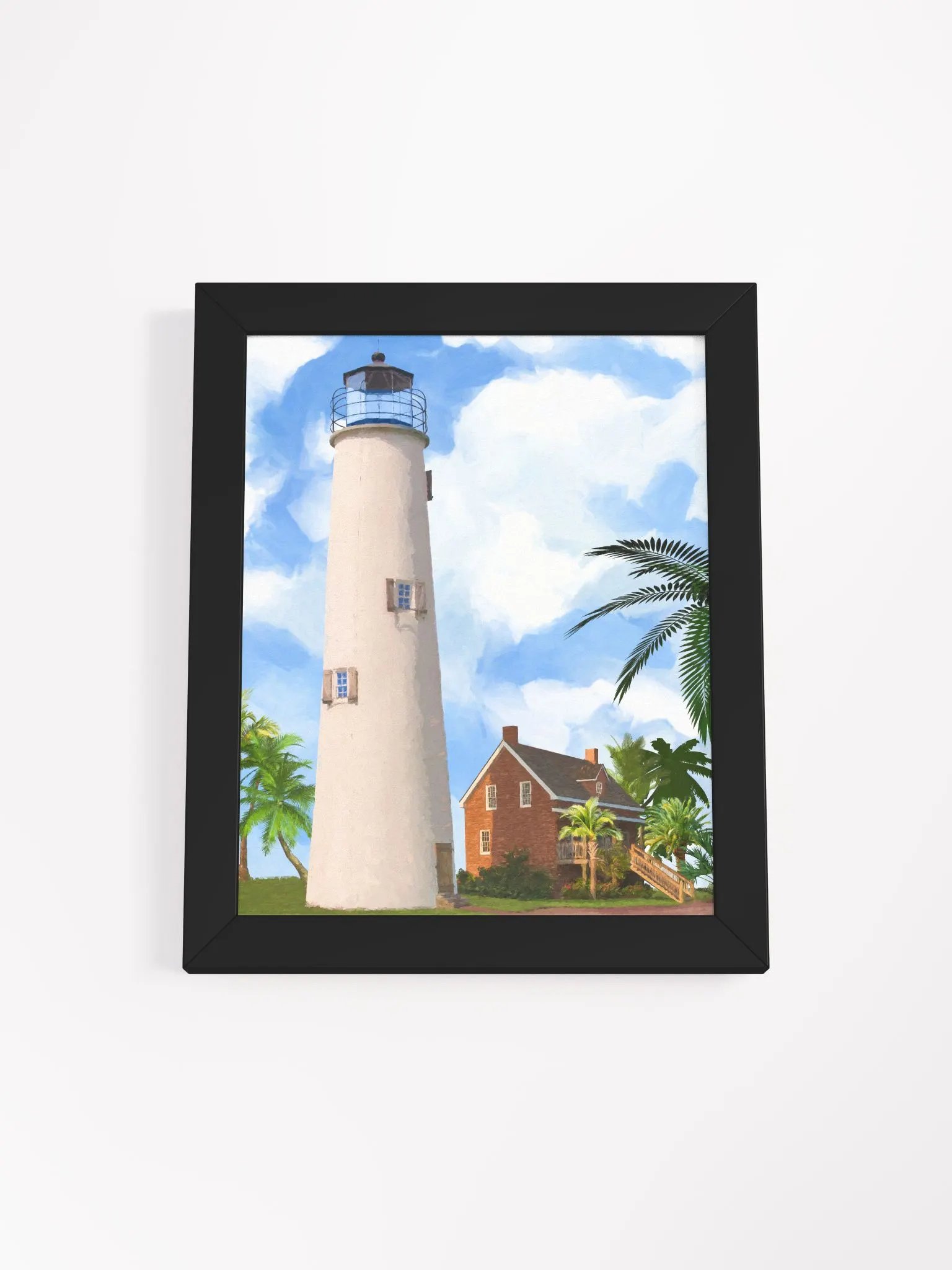 St. George Island Lighthouse – Florida Studio Framed Print product image (1)