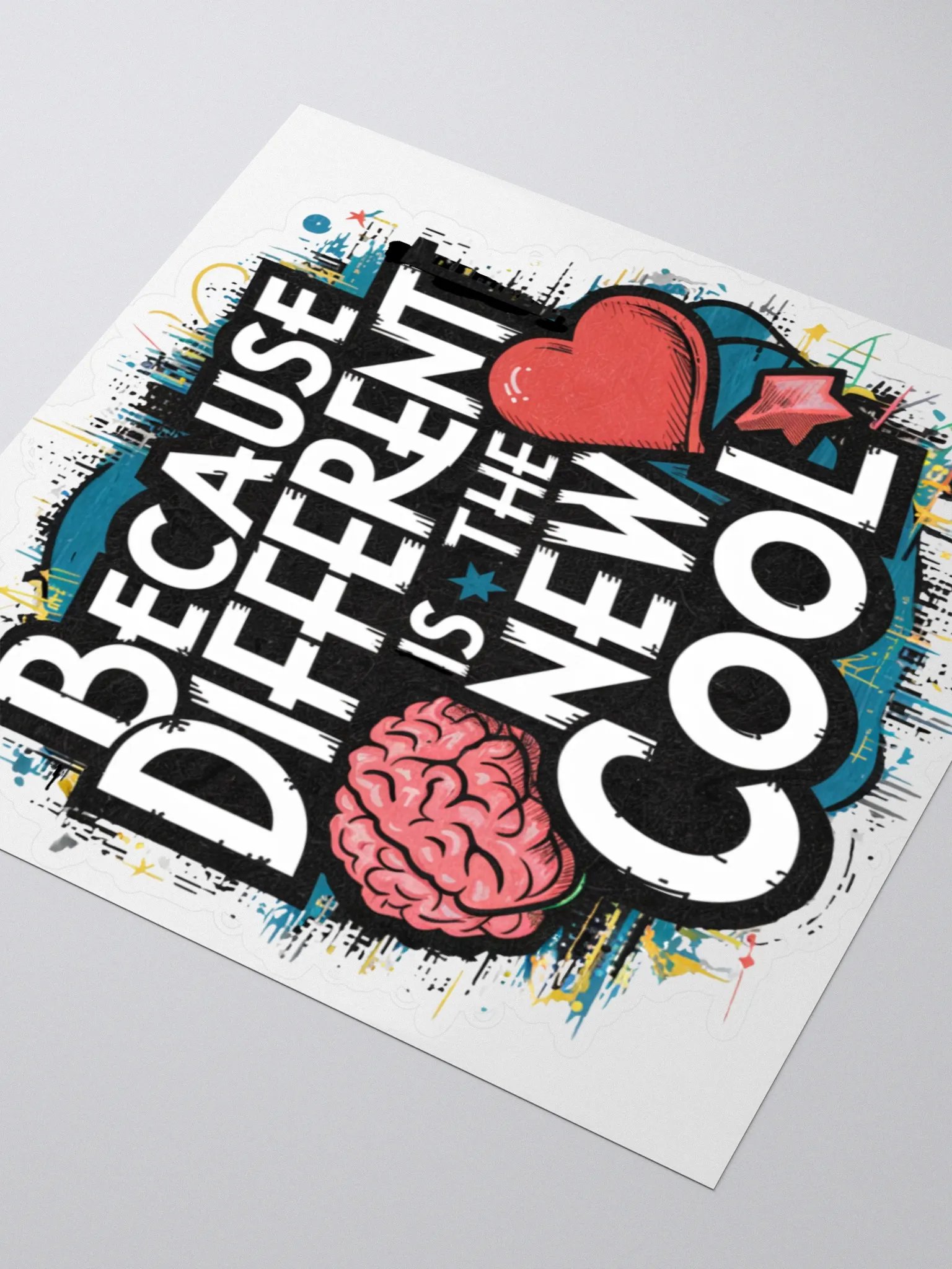 Because Different Is The New Cool Sticker product image (8)