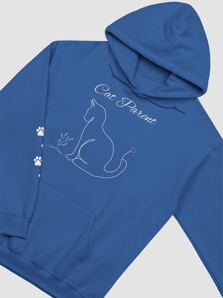Cat Parent Line Art Unisex Hoodie product image (2)