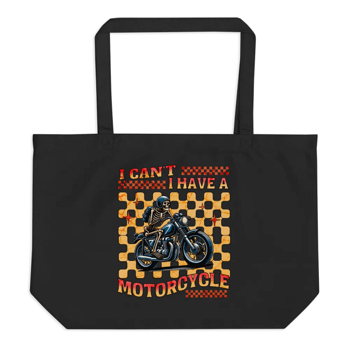 I Cant I Have A Motorcycle Skeleton Tote Bag product image (1)