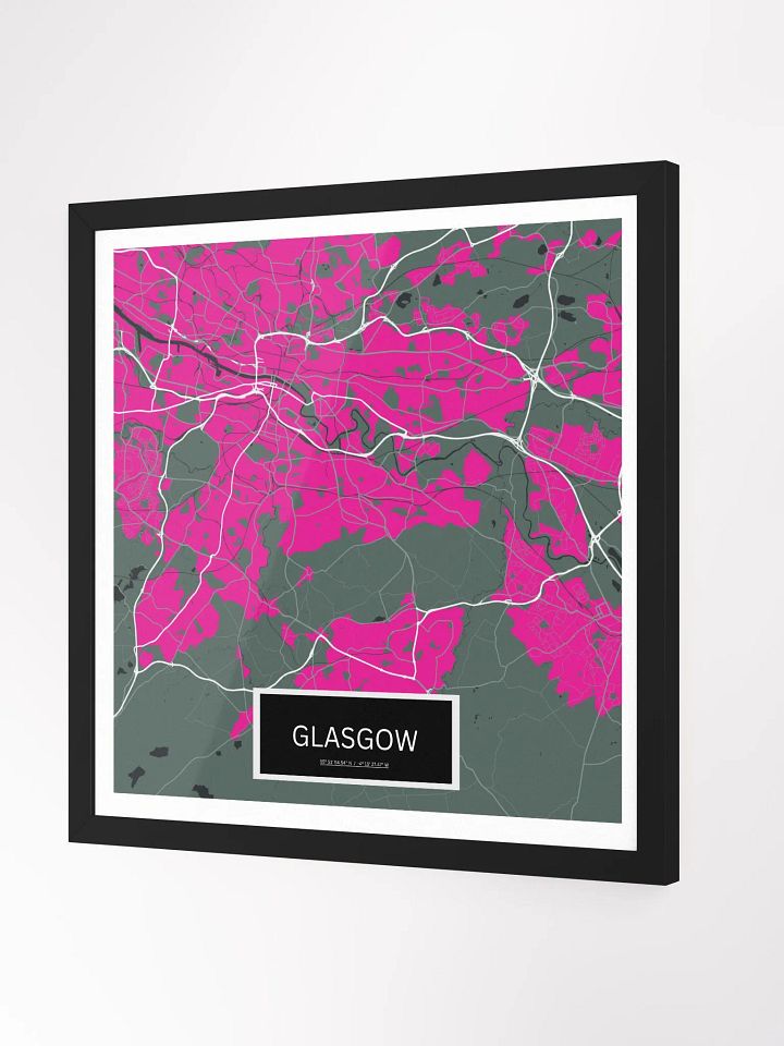 Framed Square Glasgow Art Maps product image (2)