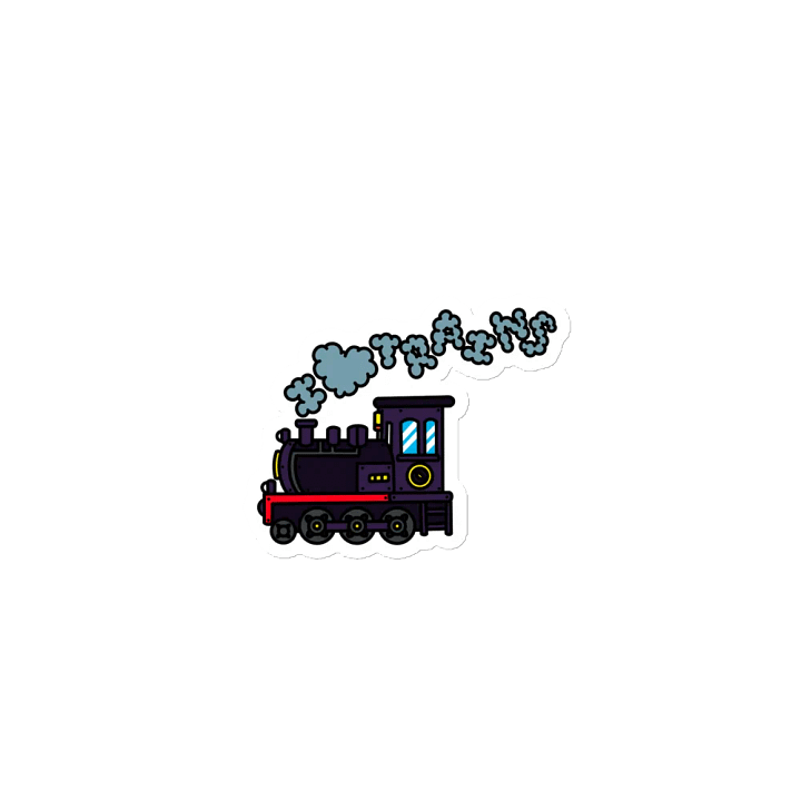 I ❤️ Trains Magnet product image (1)