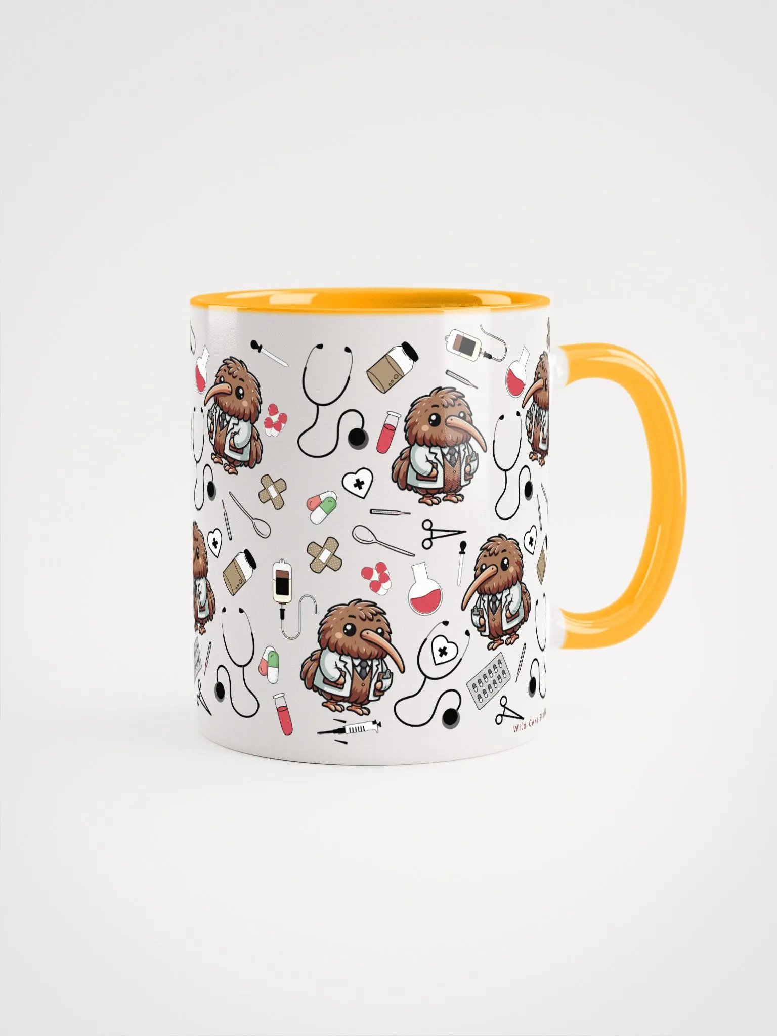 Cute Medical Coat Kiwi Ceramic Mug product image (1)