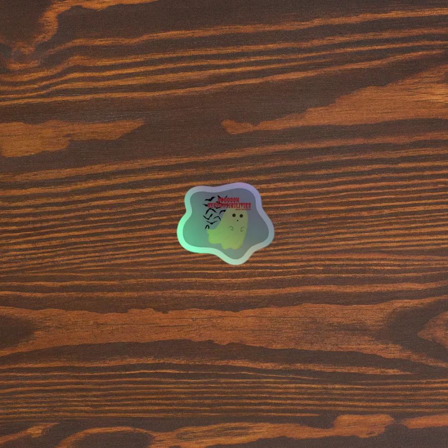 Ghostly Responsibilities Holographic Sticker Sheet product image (2)