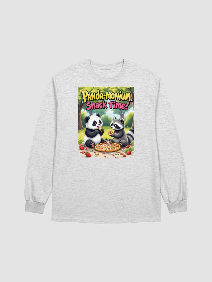 Panda-monium Snack Time Long Sleeve Tee product image (9)