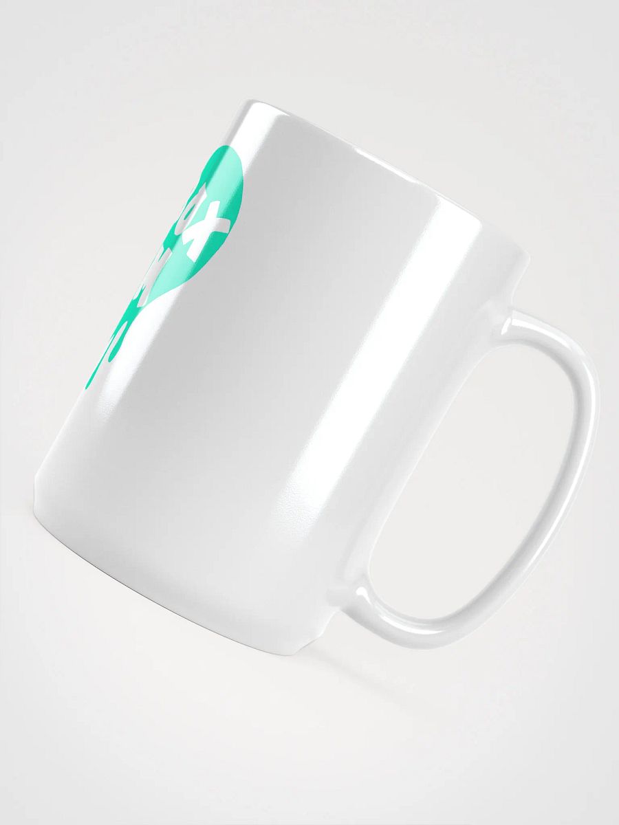 HOT BOX FAM TRANSPARENT SEAFOAM GREEN LOGO COFFEE MUG product image (4)