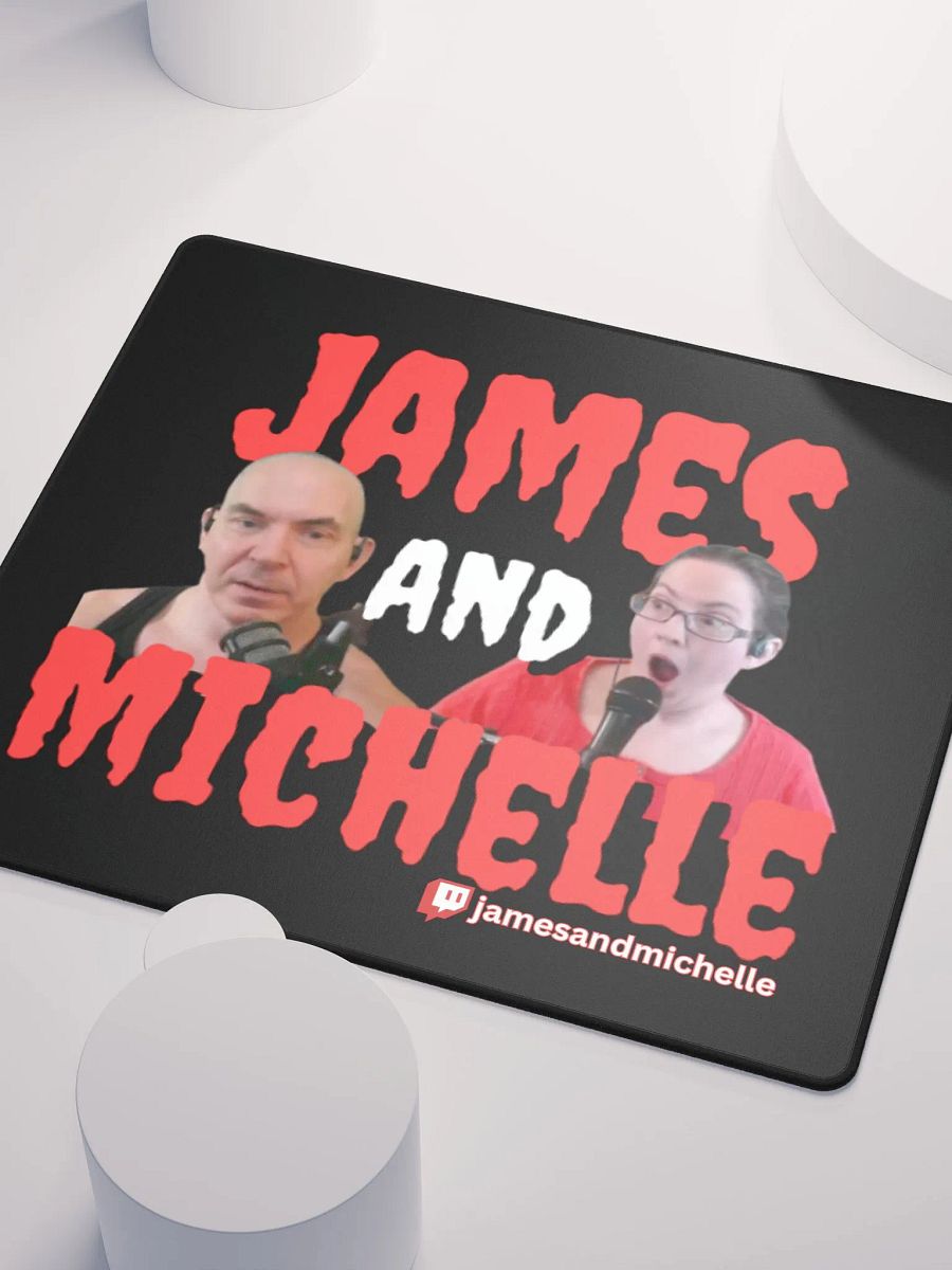 James And Michelle Logo, Gaming Mouse Pad 18″×16″ product image (4)
